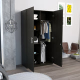 Closet Tradicion Wengue 100x185cm con Dos Puertas - CLOSETS | Bylmo