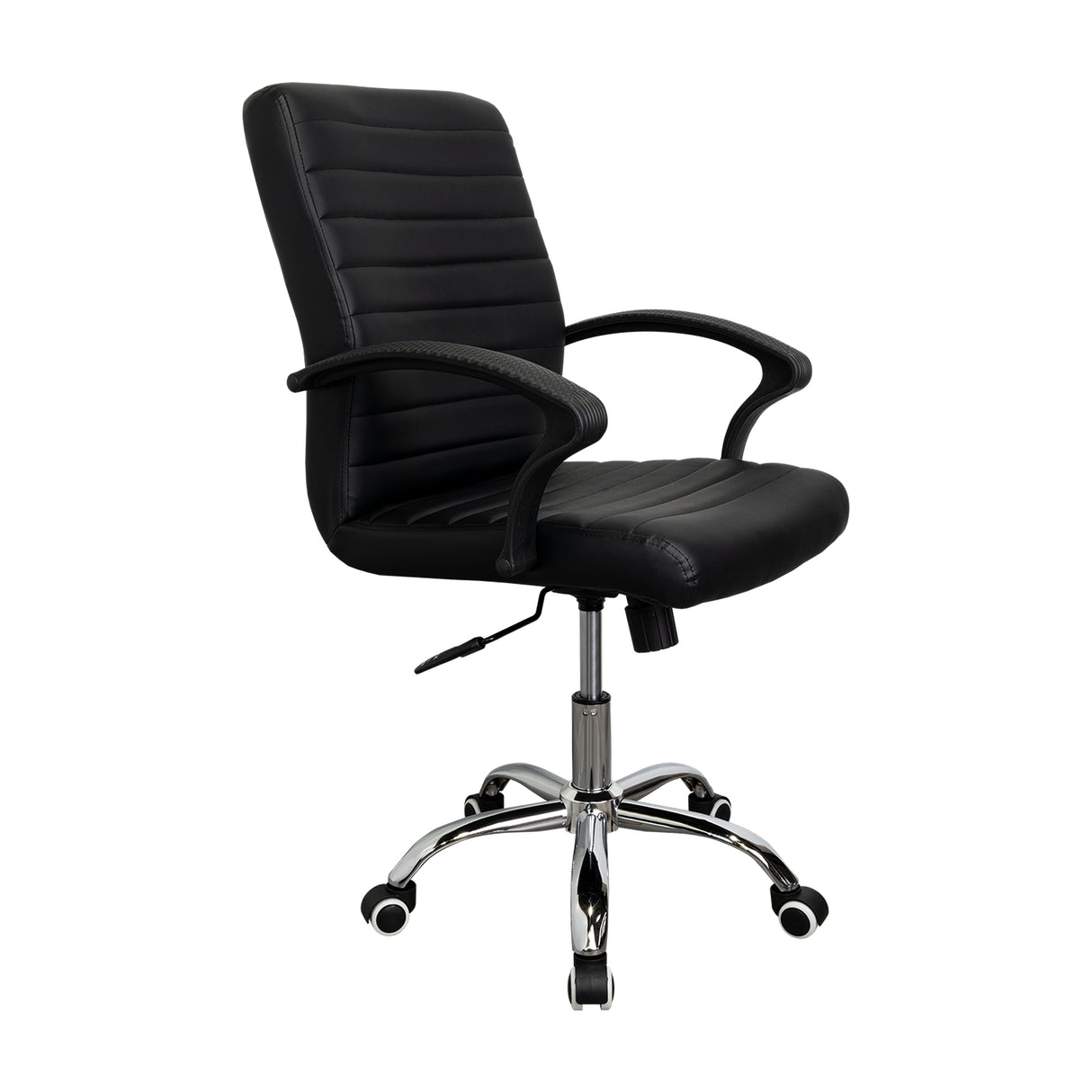 Silla de Oficina Negro 58x54cm con Apoya Brazos - Sillas de Oficina | Bylmo