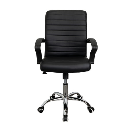 Silla de Oficina Negro 58x54cm con Apoya Brazos - Sillas de Oficina | Bylmo
