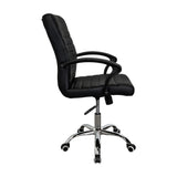 Silla de Oficina Negro 58x54cm con Apoya Brazos - Sillas de Oficina | Bylmo