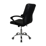 Silla de Oficina Negro 58x54cm con Apoya Brazos - Sillas de Oficina | Bylmo