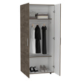Closet Hogar Bellota y Blanco 80x180.5cm con Dos Puertas
