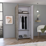 Closet Hogar Bellota y Blanco 80x180.5cm con Dos Puertas