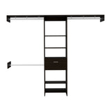 Closet Abierto Manchester Wengue 250x210.6cm con Un Cajón - CLOSETS | Bylmo