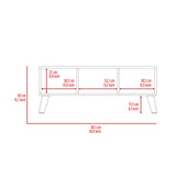 Mesa de Centro Z Coñac 101.1x40cm Rectangular con Patas y con Compartimientos - Mesas de Centro | Bylmo