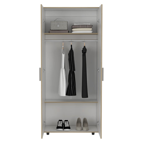 Closet Hogar Duna y Blanco 80x180.5cm con Dos Puertas - CLOSETS | Bylmo