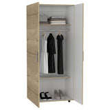 Closet Hogar Duna y Blanco 80x180.5cm con Dos Puertas - CLOSETS | Bylmo