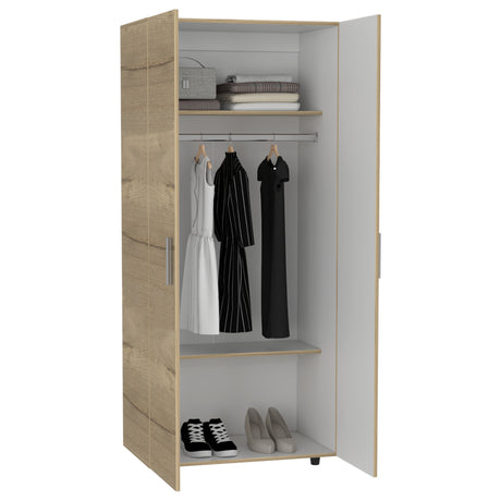 Closet Hogar Duna y Blanco 80x180.5cm con Dos Puertas - CLOSETS | Bylmo