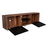 Rack de TV Classic Caramelo y Wengue 180x52.5cm para TV Hasta 70" Pulgadas con Cuatro Compartimientos - MUEBLES DE TV | Bylmo