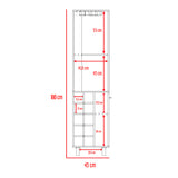 Bar Esquinero Kaia Wengue y Miel 45x180cm con Cuatro Compartimientos con Diez Portabotellas y con Patas - BARES | Bylmo