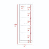 Closet Home Duna y Blanco 60x180cm con Dos Puertas