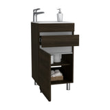 Mueble para Lavamanos Aluvia Habano 44.5x85cm Individual sin Lavamanos y con Una Puerta - MUEBLES PARA LAVAMANOS | Bylmo