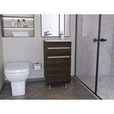 Mueble para Lavamanos Aluvia Habano 44.5x85cm Individual sin Lavamanos y con Una Puerta - MUEBLES PARA LAVAMANOS | Bylmo