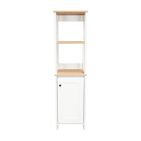 Optimizador de Baño Blanco 40x150.7cm sin Cajones y con Un Entrepaño - Muebles para Baño | Bylmo
