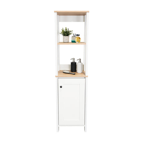 Optimizador de Baño Blanco 40x150.7cm sin Cajones y con Un Entrepaño - Muebles para Baño | Bylmo