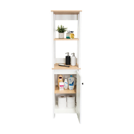 Optimizador de Baño Blanco 40x150.7cm sin Cajones y con Un Entrepaño - Muebles para Baño | Bylmo