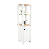 Optimizador de Baño Blanco 40x150.7cm sin Cajones y con Un Entrepaño - Muebles para Baño | Bylmo