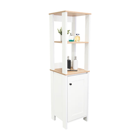 Optimizador de Baño Blanco 40x150.7cm sin Cajones y con Un Entrepaño - Muebles para Baño | Bylmo