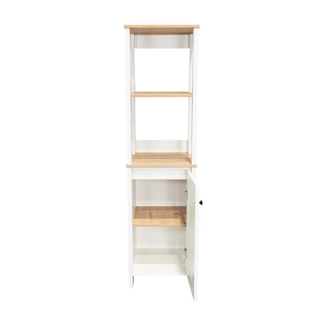 Optimizador de Baño Blanco 40x150.7cm sin Cajones y con Un Entrepaño - Muebles para Baño | Bylmo