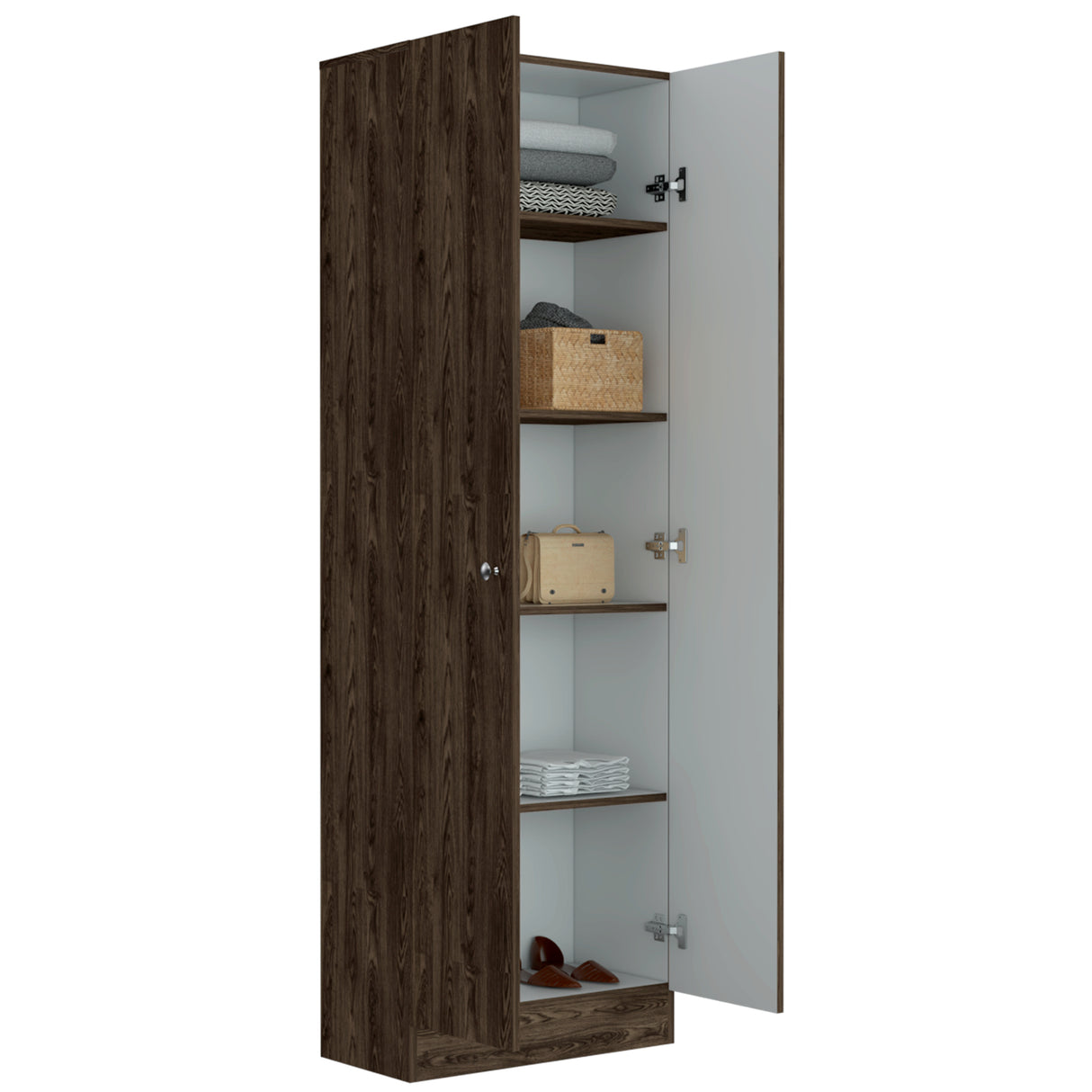 Closet Home Coñac y Blanco 60x180cm con Dos Puertas - CLOSETS | Bylmo