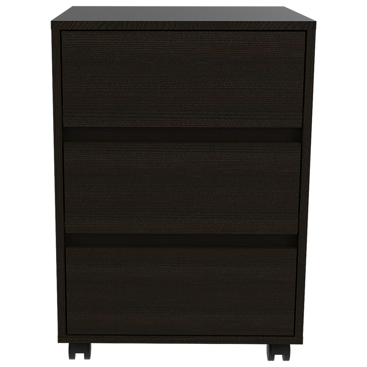 Cajonera Office Wengue 46.4x66cm De Tres Hileras con Tres Cajones - CAJONERAS Y COMODAS | Bylmo