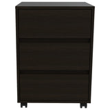 Cajonera Office Wengue 46.4x66cm De Tres Hileras con Tres Cajones - CAJONERAS Y COMODAS | Bylmo
