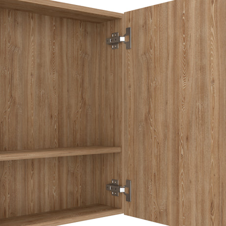 Gabinete de Baño Barcelona Miel 60x60cm Rectangular con Espejo y con Dos Puertas - GABINETES DE BANHO | Bylmo