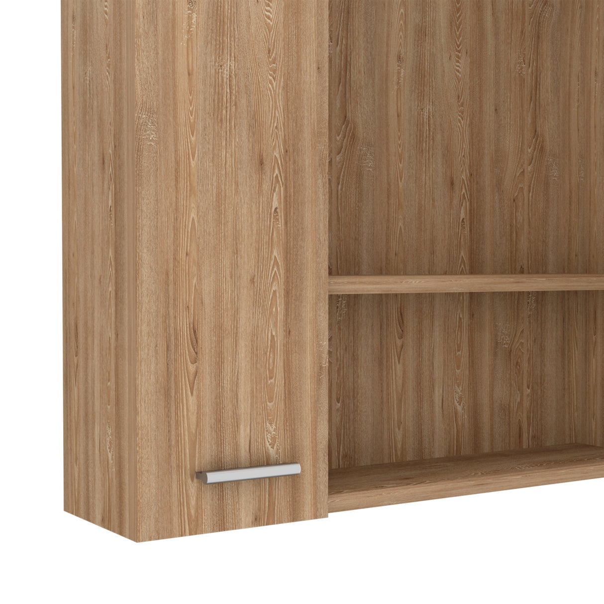 Gabinete de Baño Barcelona Miel 60x60cm Rectangular con Espejo y con Dos Puertas - GABINETES DE BANHO | Bylmo