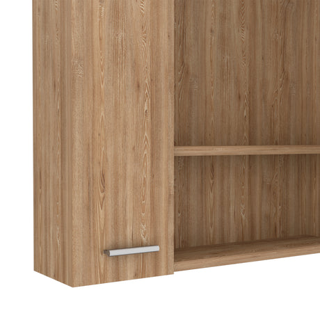 Gabinete de Baño Barcelona Miel 60x60cm Rectangular con Espejo y con Dos Puertas - GABINETES DE BANHO | Bylmo