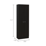 Alacena Wengue 60x180.6cm con Dos Puertas - ALACENAS Y MUEBLES MICROONDAS | Bylmo