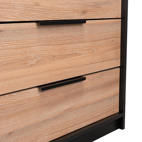 Bife Kaia Wengue 70x70cm De Tres Hileras con Tres Cajones - Cajoneras y Comodas | Bylmo