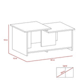Mesa de Centro Wema Macadamia 89.3x41.6cm Rectangular - MESAS DE CENTRO | Bylmo