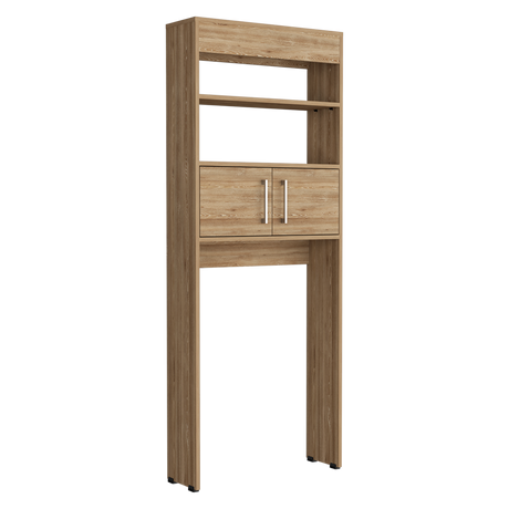 Ahorrador de Espacio para Baño Madrid Miel 62.4x160cm sin Cajones y con Un Entrepaño - OTROS MUEBLES PARA BANHO | Bylmo