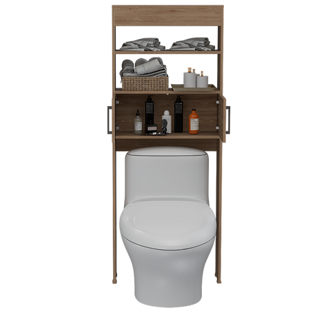 Ahorrador de Espacio para Baño Madrid Miel 62.4x160cm sin Cajones y con Un Entrepaño - OTROS MUEBLES PARA BANHO | Bylmo