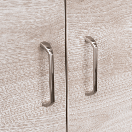 Alacena Varese Ceniza 70x161cm con Dos Puertas - Alacenas y Muebles Microondas | Bylmo