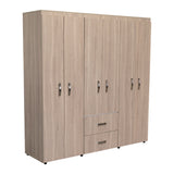 Closet Bariloche Blanco Positano 170.3x180cm con Seis Puertas y con Dos Cajones - CLOSETS | Bylmo