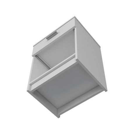 Mesa de Noche Eco Blanco 42.4x55.2cm con Un Cajón y con Un Compartimiento - MESAS DE NOCHE | Bylmo