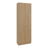 Alacena Duna y Wengue 60x180.6cm sin Cajones y con Dos Puertas - ALACENAS Y MUEBLES MICROONDAS | Bylmo