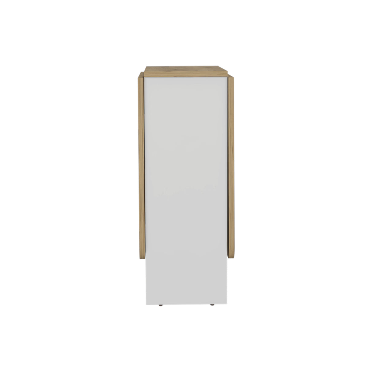 Mesa Auxiliar de Cocina Gateleg Blanco y Macadamia 60x78.6cm Plegable de Seis Puestos sin Sillas - MESAS AUXILIARES | Bylmo