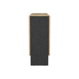 Mesa Auxiliar de Cocina Gateleg Wengue y Macadamia 60x78.6cm Rectangular Plegable de Seis Puestos - MESAS AUXILIARES | Bylmo