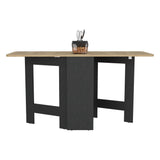Mesa Auxiliar de Cocina Gateleg Wengue y Macadamia 60x78.6cm Rectangular Plegable de Seis Puestos - MESAS AUXILIARES | Bylmo