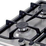 Estufa de Empotrar Challenger Plateado 76x0.1cm Para Gas Natural con Cinco Quemadores - ESTUFAS DE EMPORTRAR Y CUBIERTAS | Bylmo