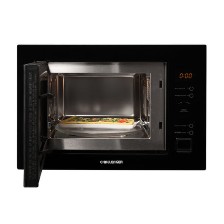 Horno Microondas de Empotrar Challenger Negro 59.5x40cm 110 Voltios con Pantalla Digital y Ocho Funciones Preconfiguradas - HORNOS MICROONDAS | Bylmo