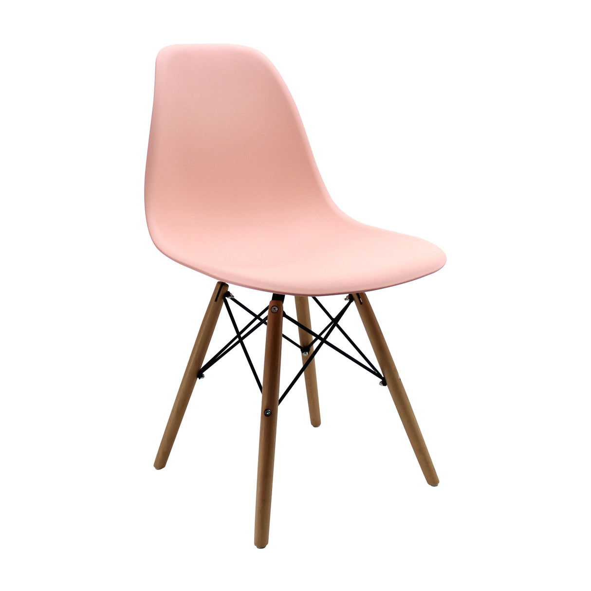 Silla DKR Salmón 47x81cm Asiento Cuadrado con Espaldar - Sillas y Butacos | Bylmo