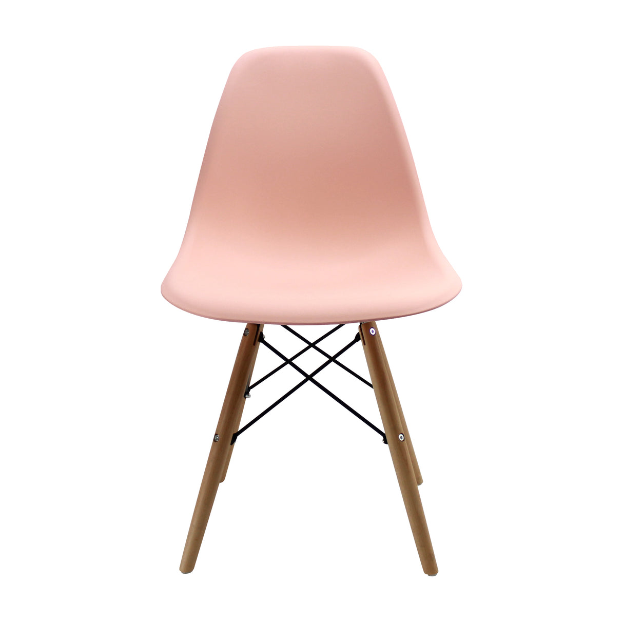 Set x 4 Sillas DKR Salmón 47x81cm Asiento Cuadrado con Espaldar - Sillas y Butacos | Bylmo