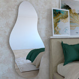 Espejo de Pared Aries Plateado 65x150cm Asimetrico sin Marco - Espejos Decorativos | Bylmo