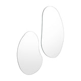 Set de 2 Espejos de Pared Leo Plateado 53.5x80.5cm Asimetrico sin Marco - Espejos Decorativos | Bylmo