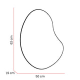 Set de 2 Espejos de Pared Leo Plateado 53.5x80.5cm Asimetrico sin Marco - Espejos Decorativos | Bylmo