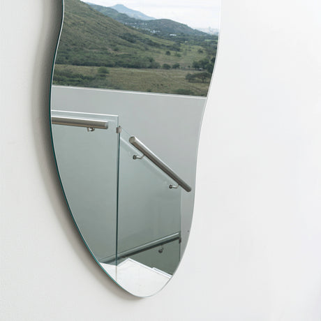 Espejo de Pared Blue Plateado 150x60cm Asimetrico sin Marco - Espejos Decorativos | Bylmo