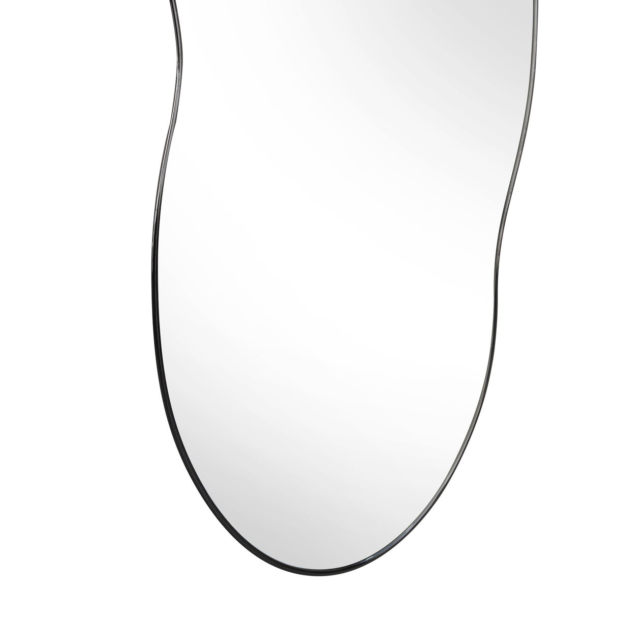 Espejo de Pared Blue Plateado 150x60cm Asimetrico sin Marco